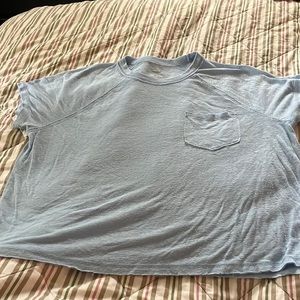 aerie color blue size x-small t-shirt